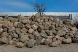 Granit Eiszeitfindling 60-120 cm natürlich gerundet