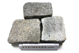 Edel Granit Pflasterplatte 4-6 cm grau-gelb regelmäßig