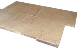 Kalkstein Terrassenplatte Catrina 60x40x3 cm gelb-beige