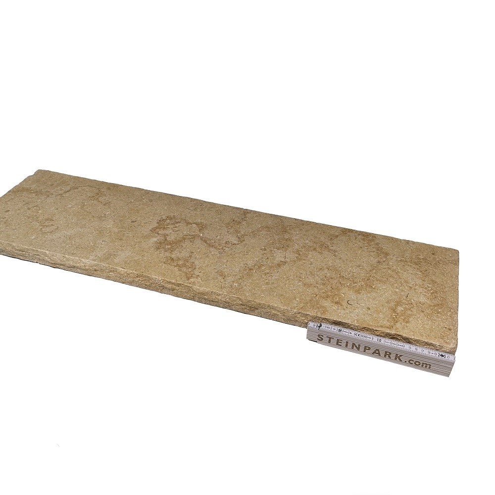 Kalkstein Abdeckplatte Catrina 100x28x4 cm creme-beige